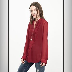 Banana Republic Heritage pleat-front blouse